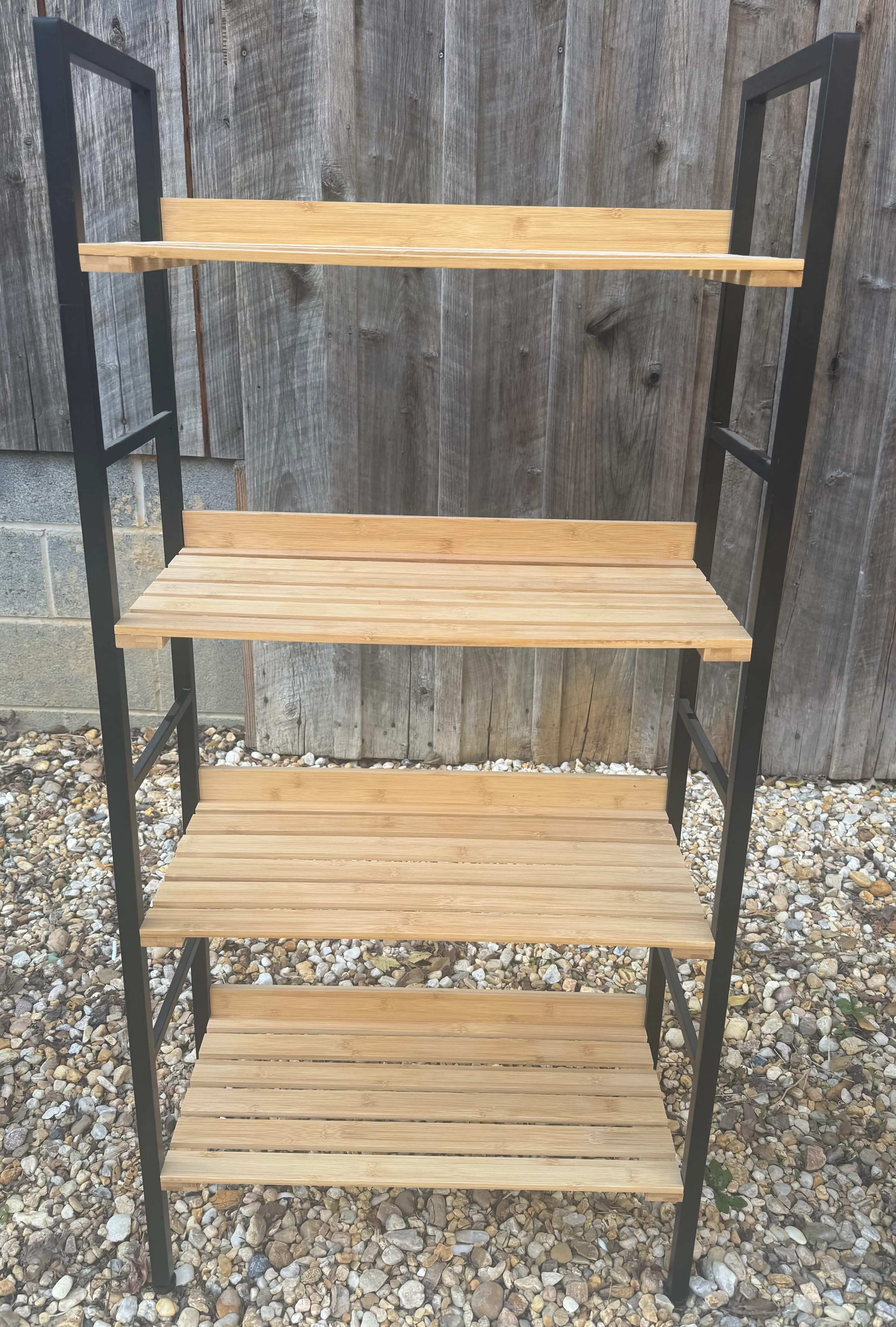 4-Tiered Bamboo Baker's Rack Shelf (Measures 4ft. tall x 2ft. wide)