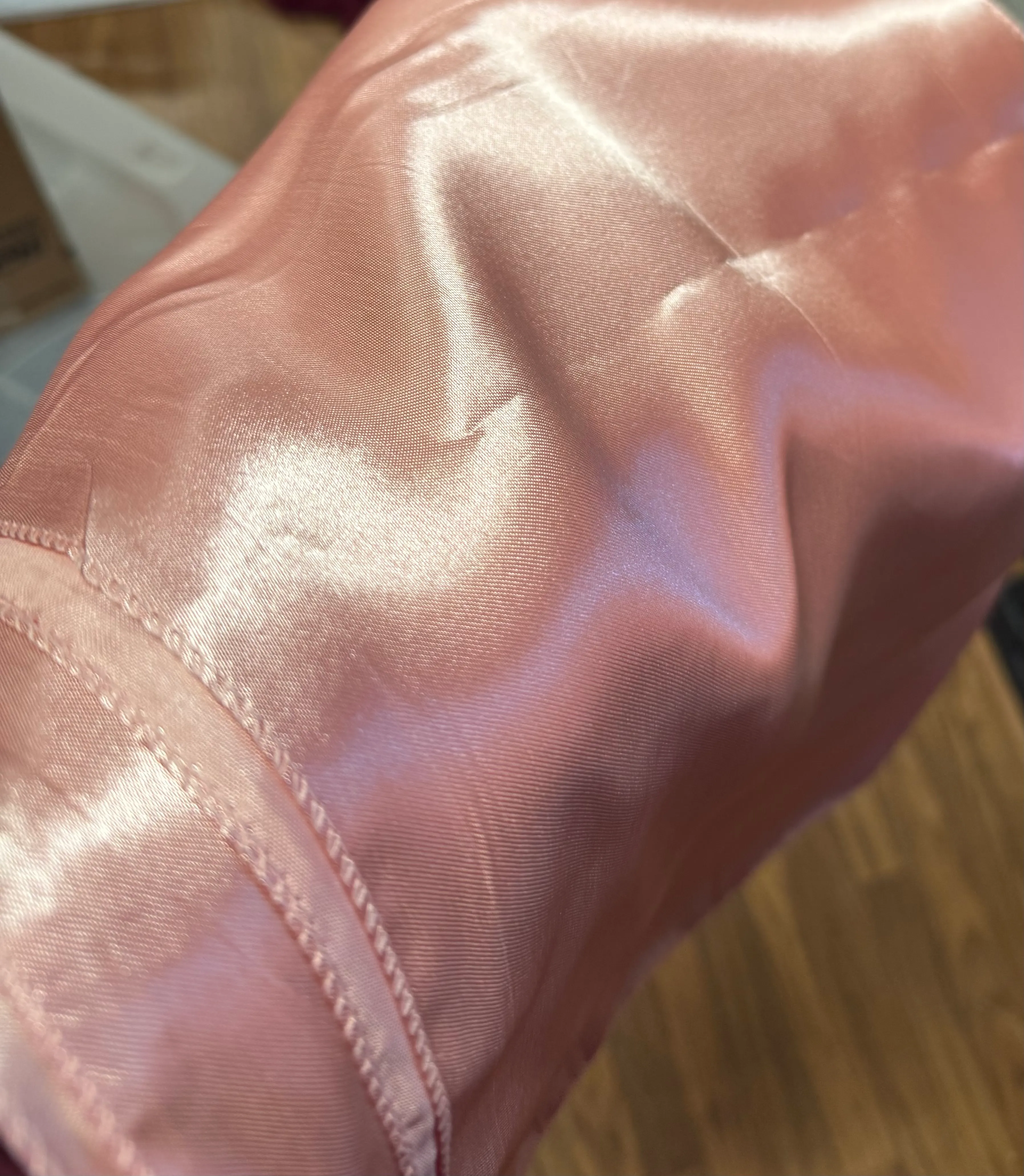 Pink Satin Table Runners