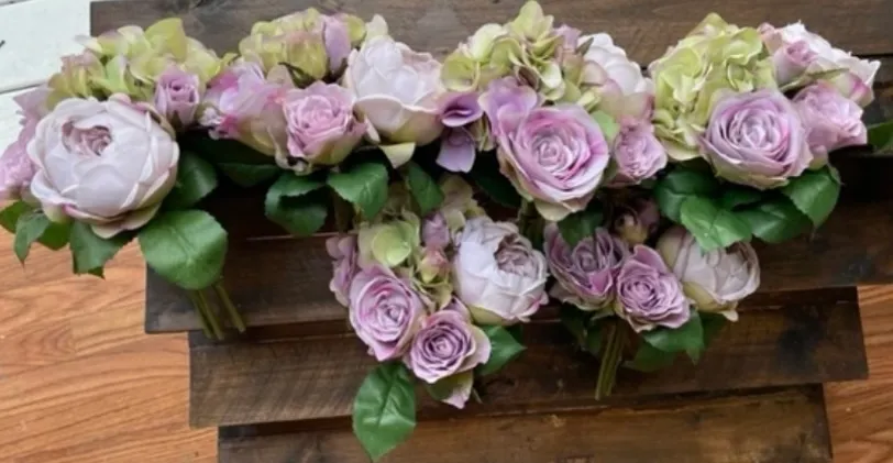 Hydrangeas, Roses & Peony Bouquets
