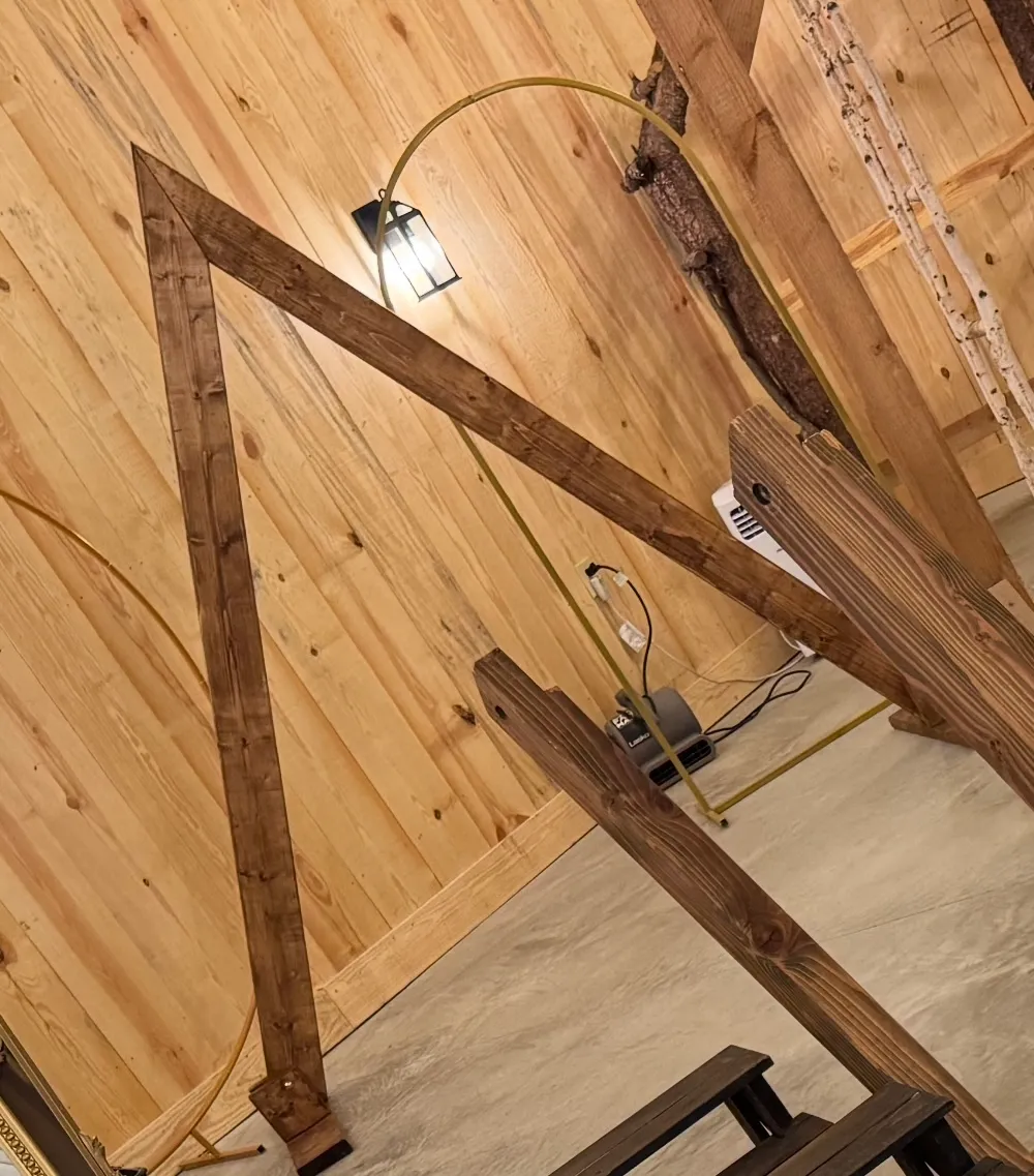 Triangle Wood Arch Light Wood (8ft.x6ft.)