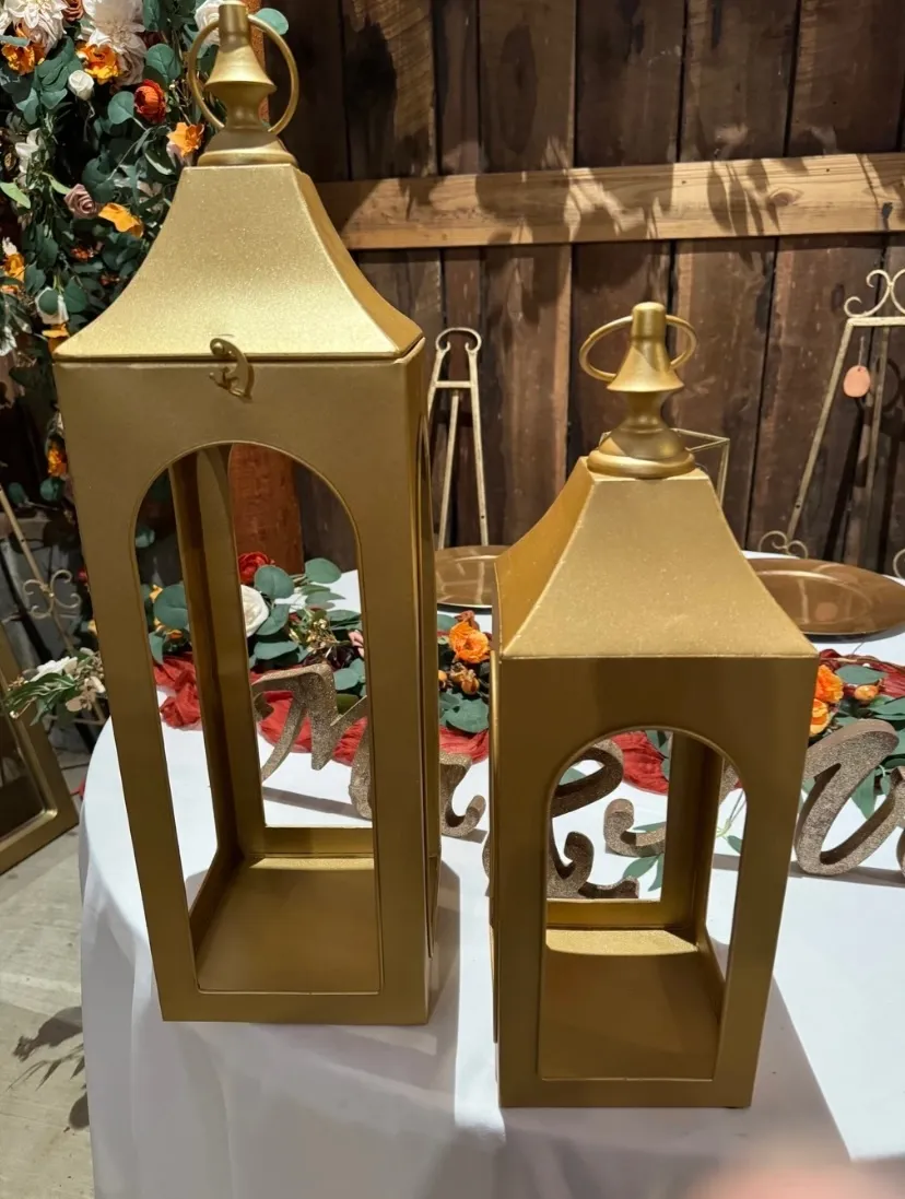 Medium Gold Lanterns (No Glass)