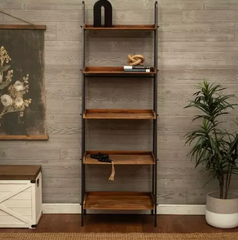 5-Tier Ladder Shelf (Measures 6ft. tall x 2.2ft. wide)