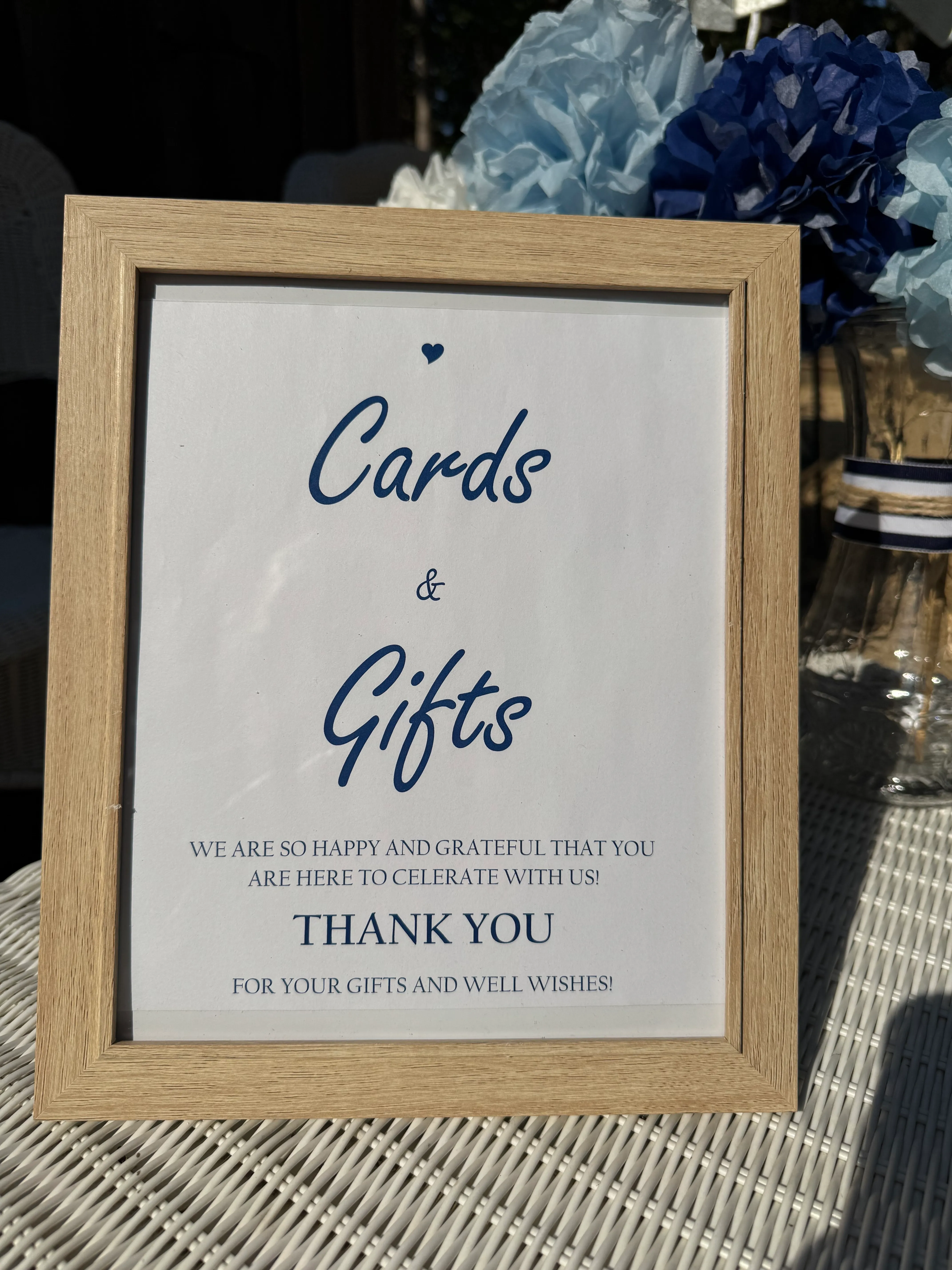 Wooden Cards & Gifts Sign 