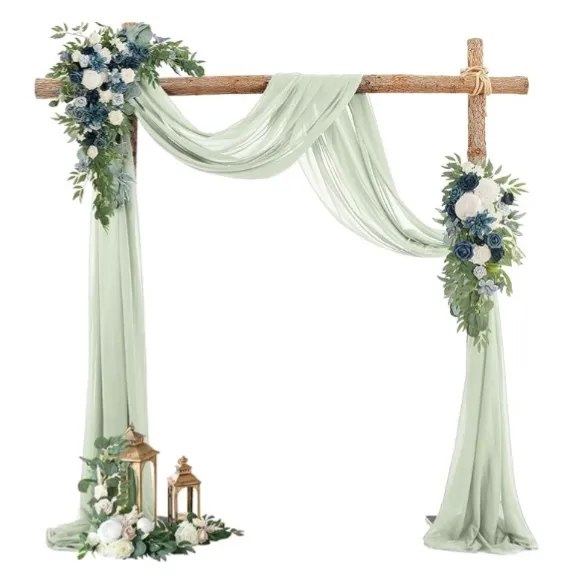 Sage Green Arch Drape 19ft. 