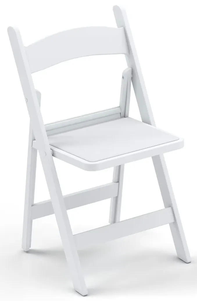 White Resin Ceremony Chairs