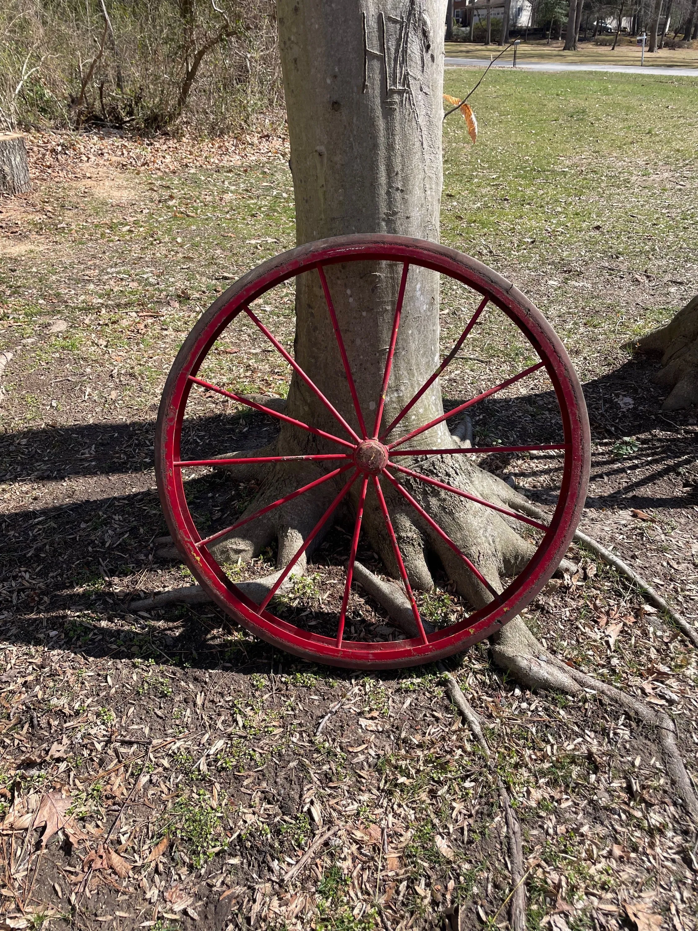 Red Wagon Wheel