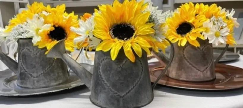 Sunflower Bouquets in Watering Cans
