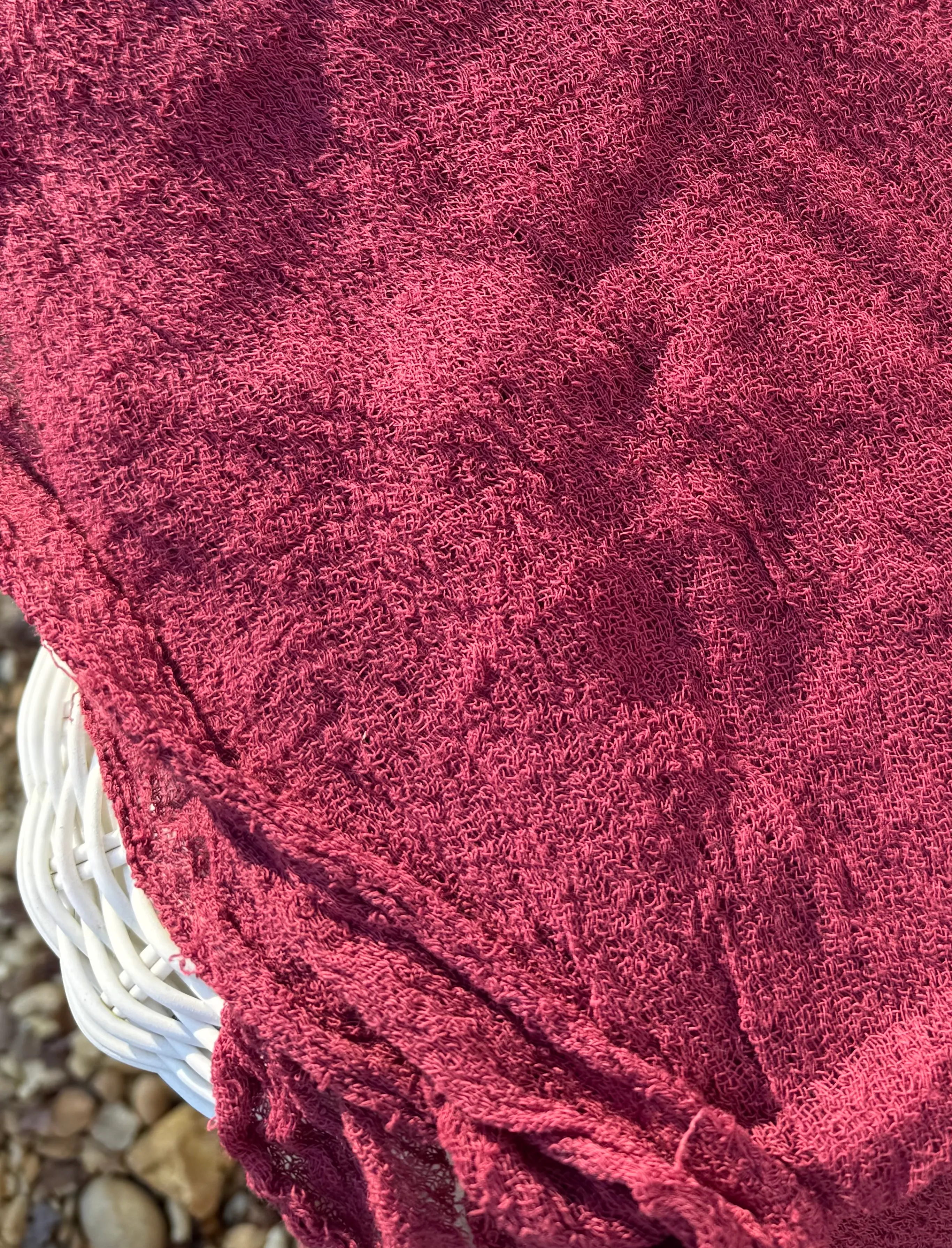 Burgundy Cheesecloth Runners (Smoother Textured)