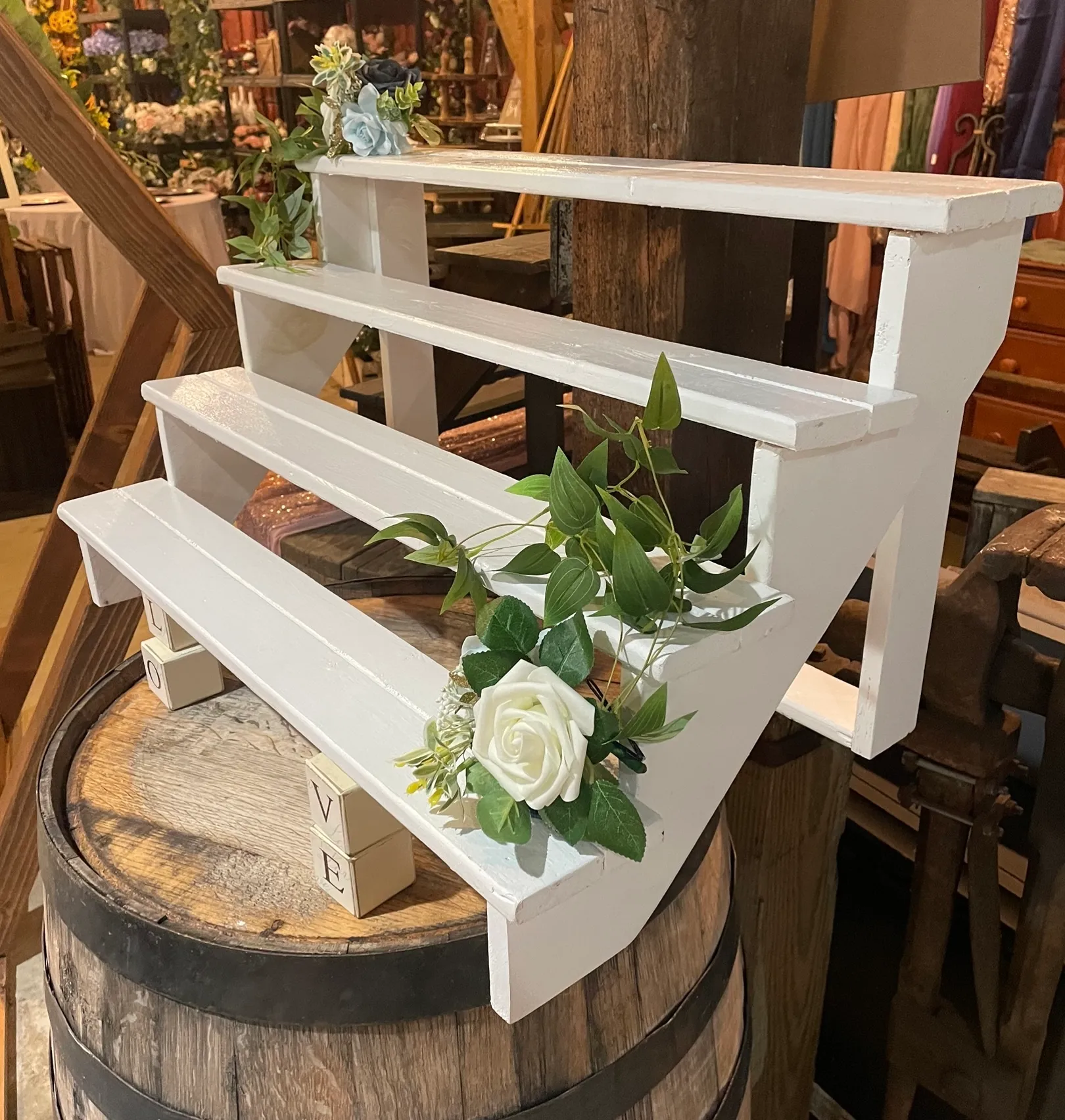 White Wood Cupcake Riser