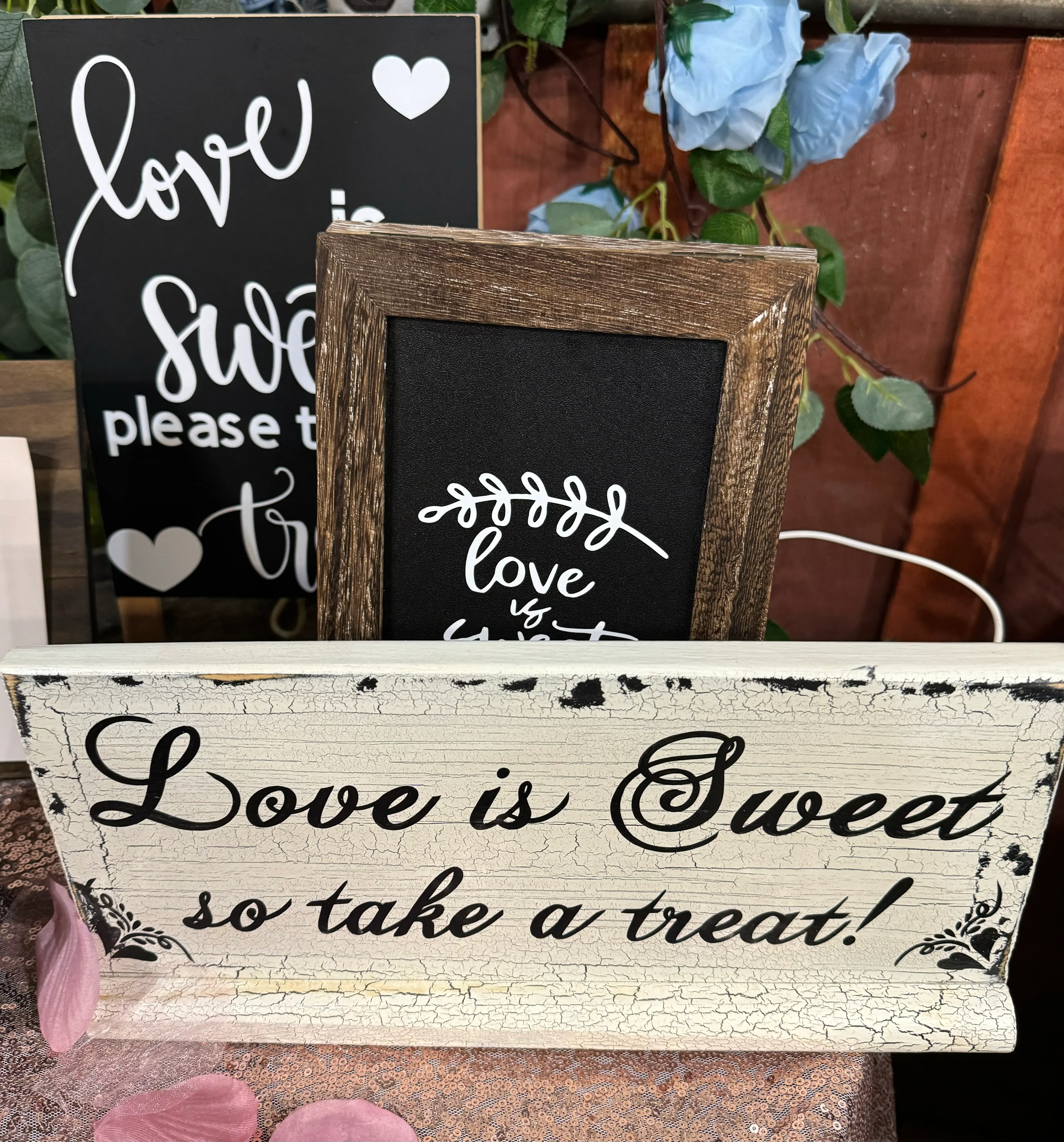 “Love is Sweet so Take a Treat!” Sign