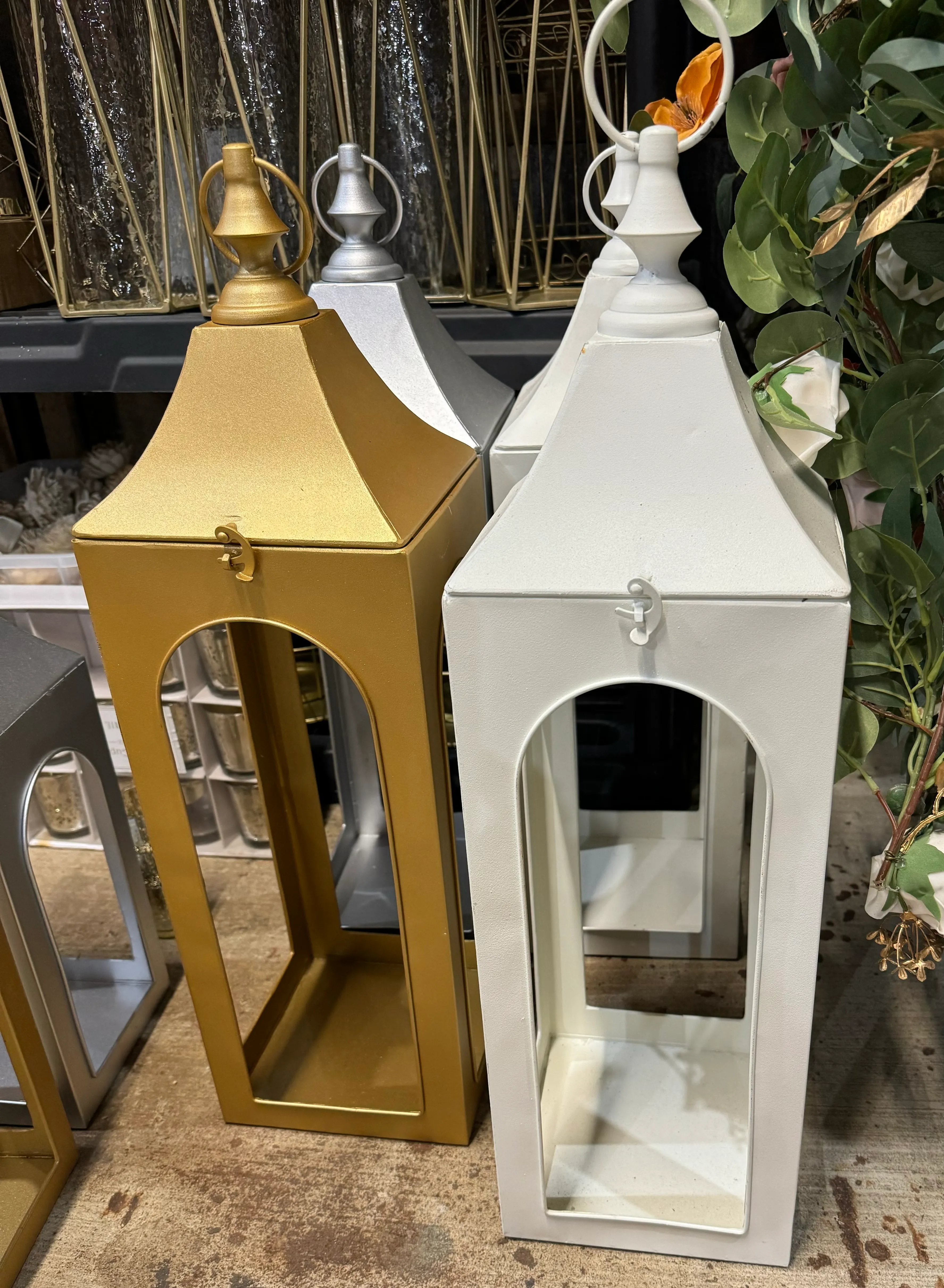 Large White Lanterns (no glass)