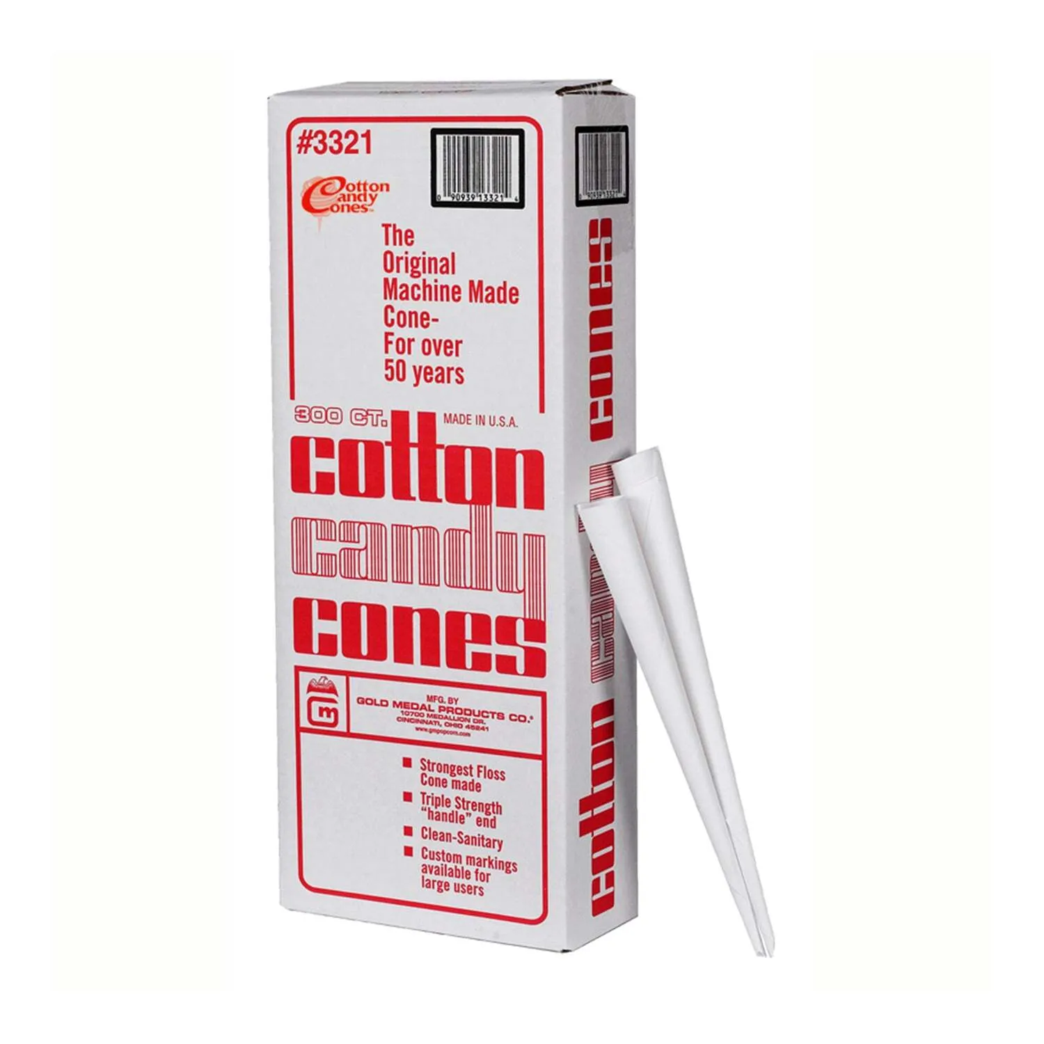 Cotton Candy Cones (plain) (50PK)