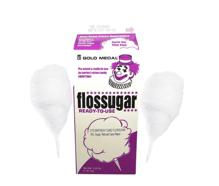 Birthday Cake Cotton Candy Flossugar 3.25LB