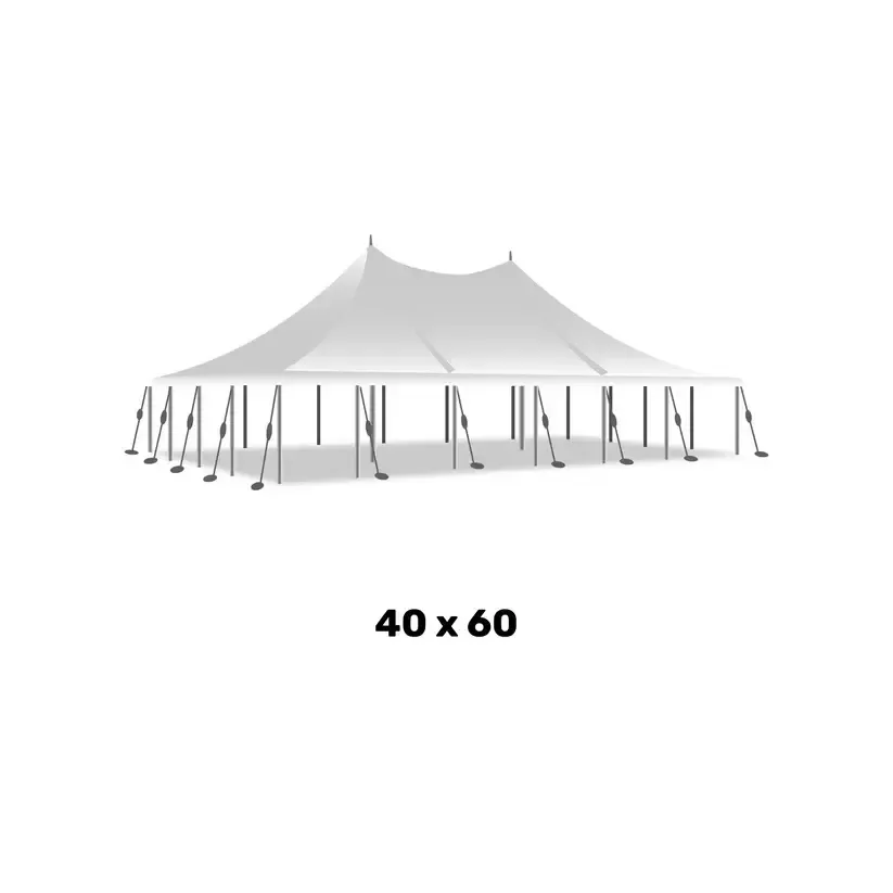 40x60 High Peak Pole Tent (Includes Setup & Takedown)