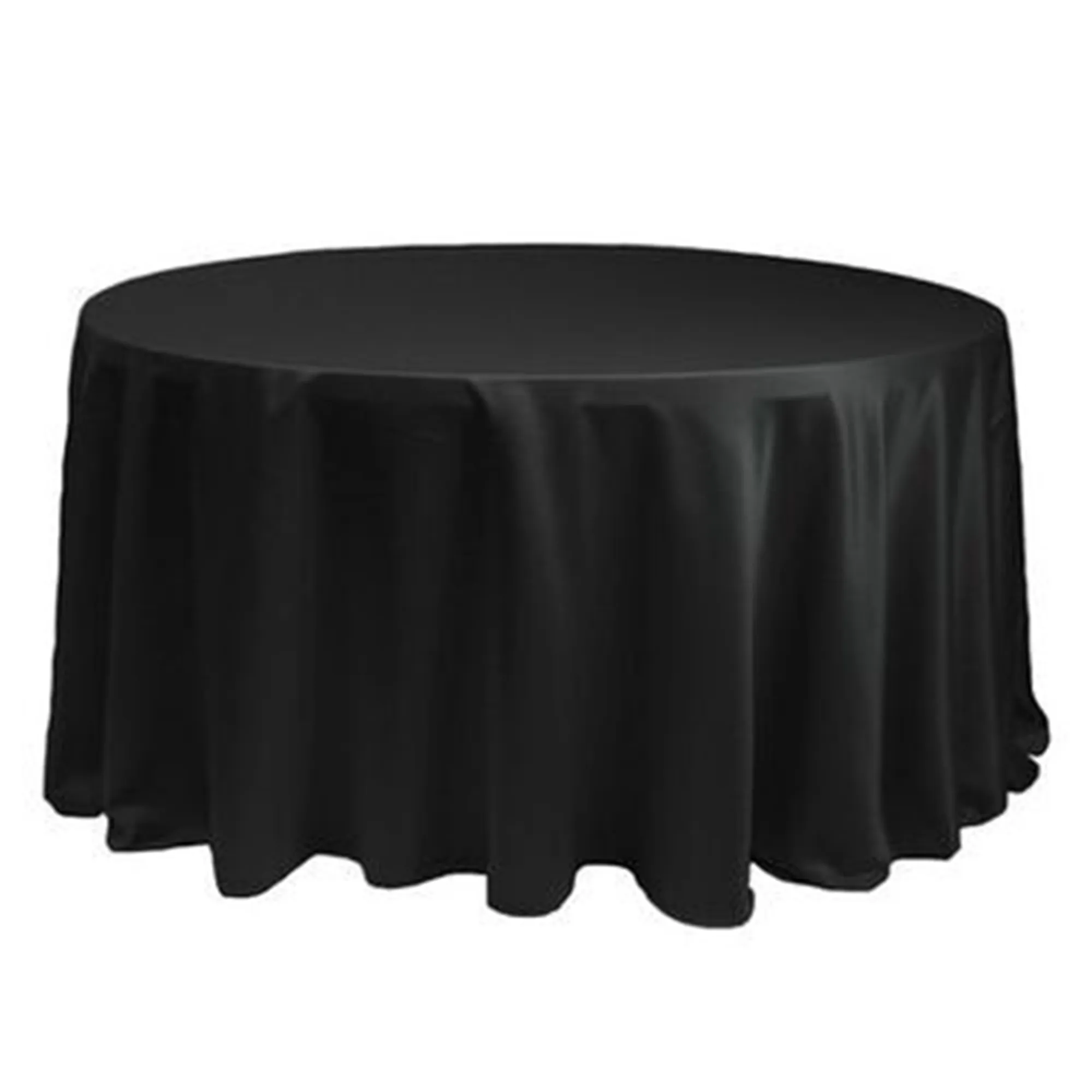 Round Table 6ft Linen (132" Round - Black)