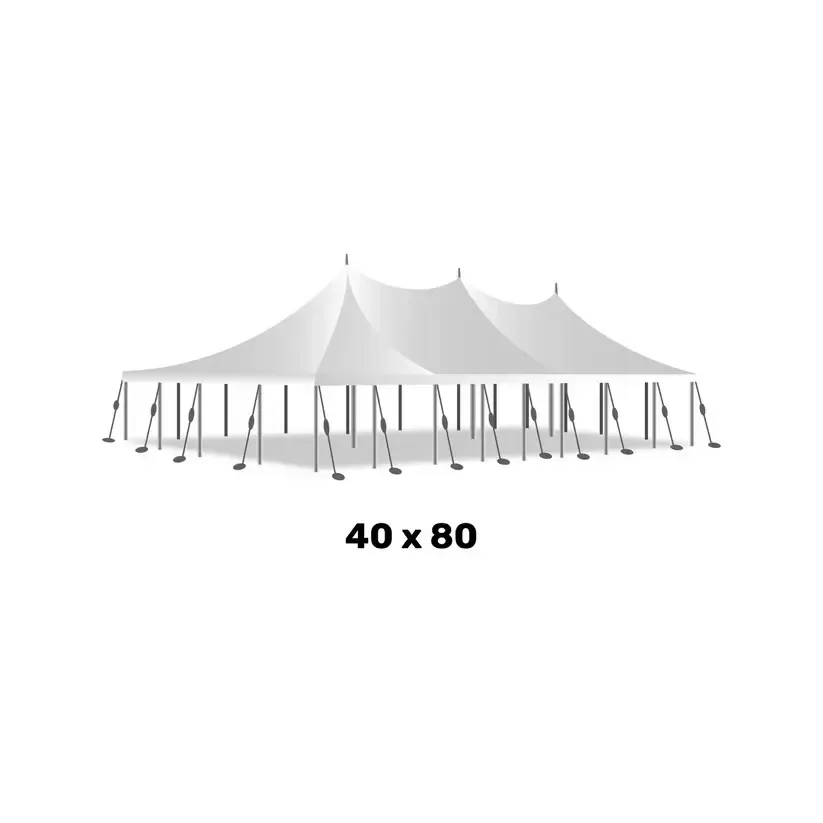 40x80 High Peak Pole Tent (Includes Setup & Takedown)