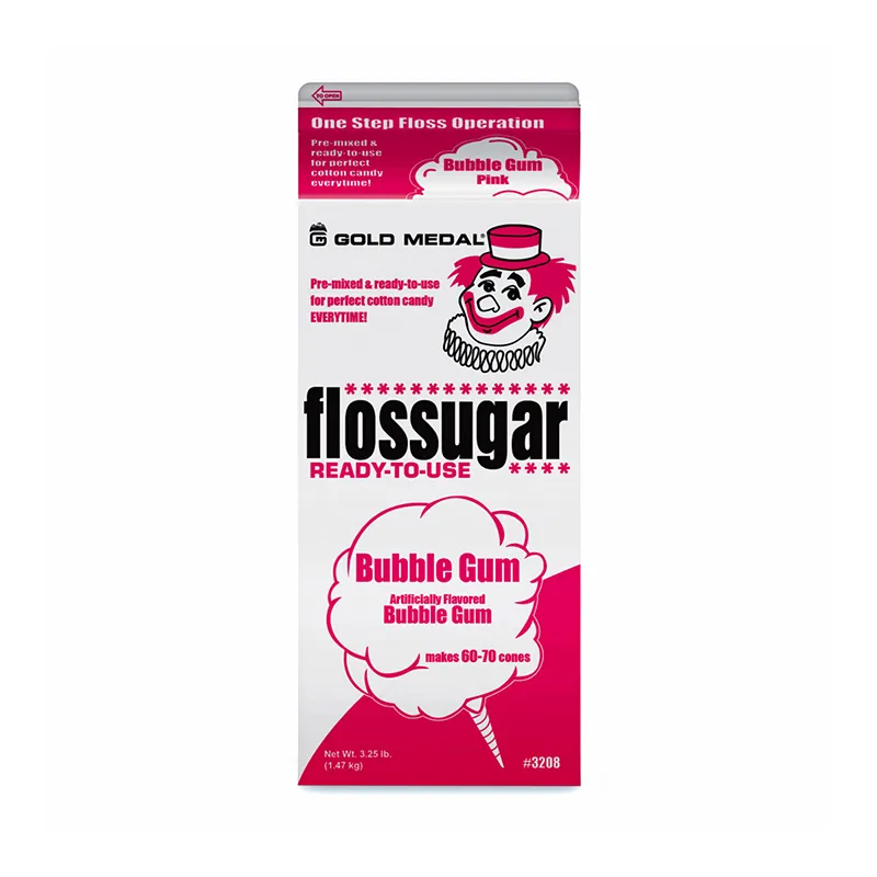 Bubble Gum - Flossugar Carton 3.25LB