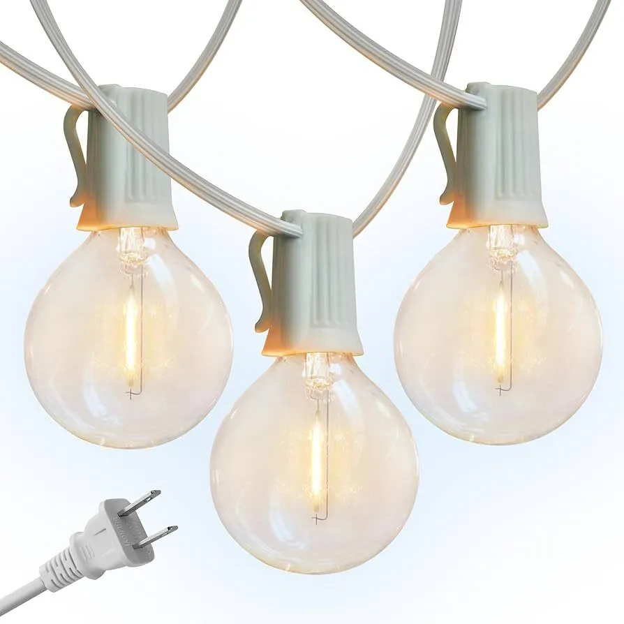 LED Outdoor String Lights - White  50ft