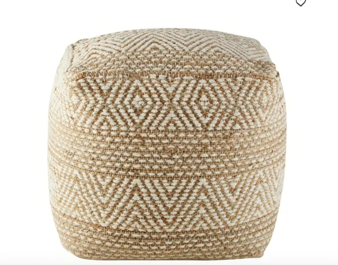 PATTERNED POUFS SQUARE