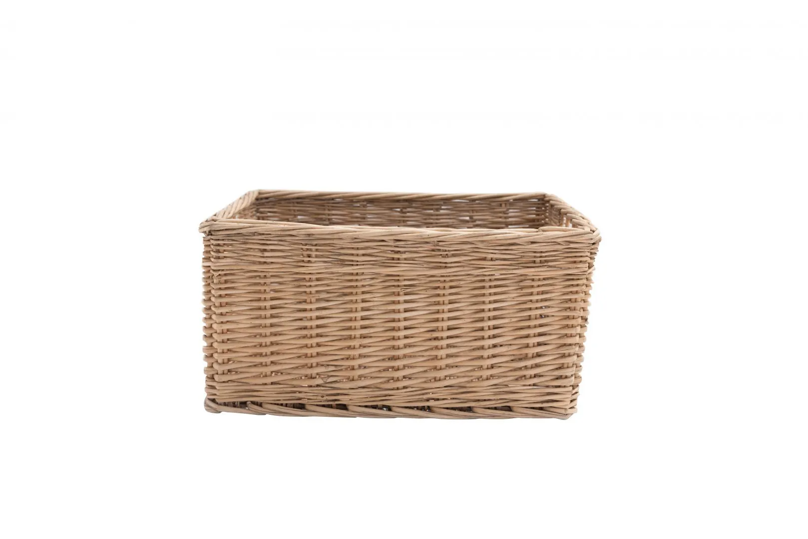 WICKER RECTANGULAR BASKET