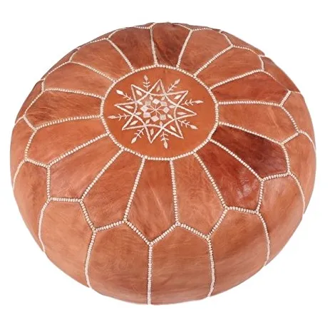 MOROCCAN POUF BROWN