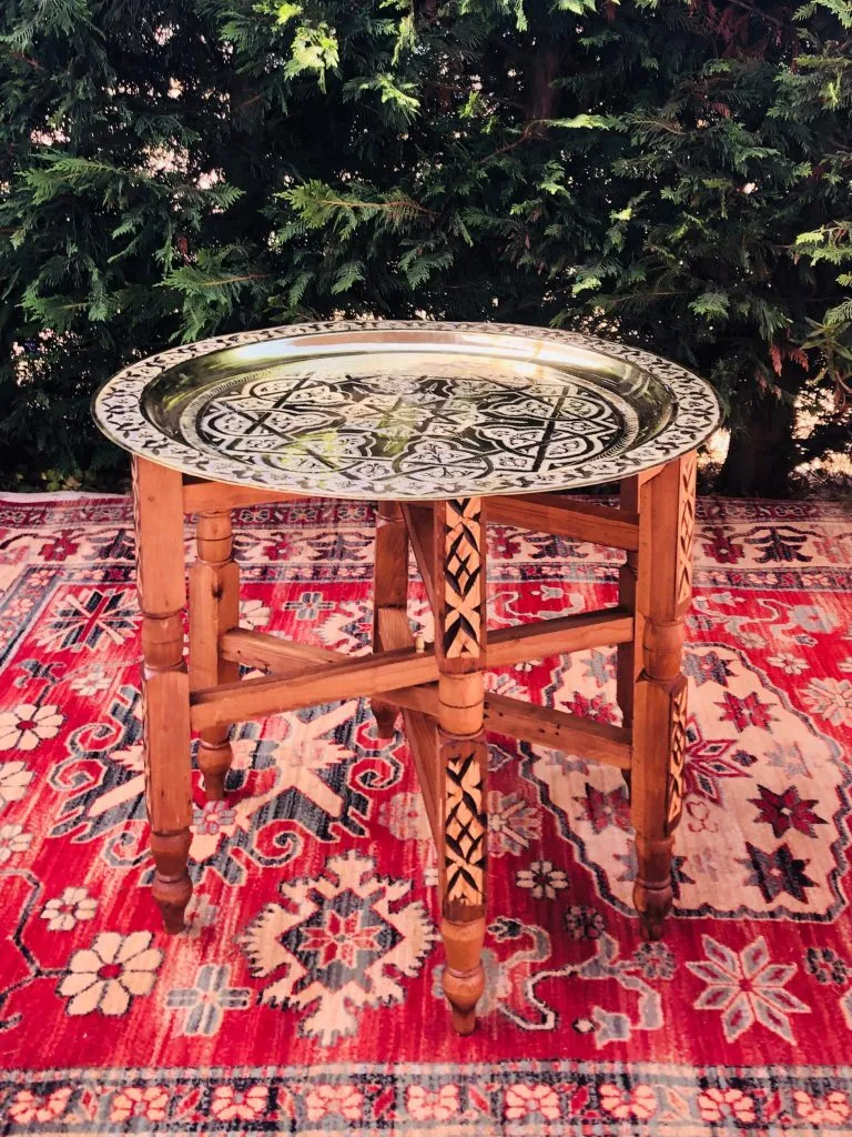 GOLD ARABIC LOW TABLE LARGE