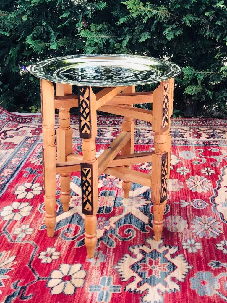 GOLD ARABIC LOW TABLE SMALL