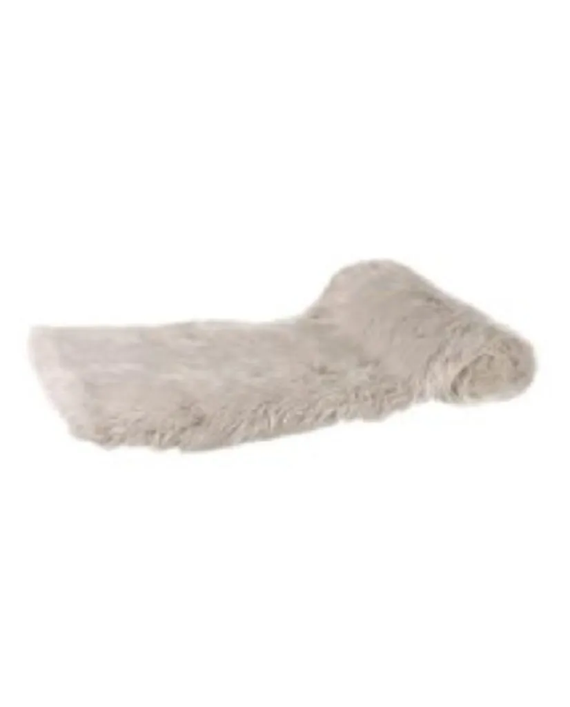 FAUX FUR THROW CREAM