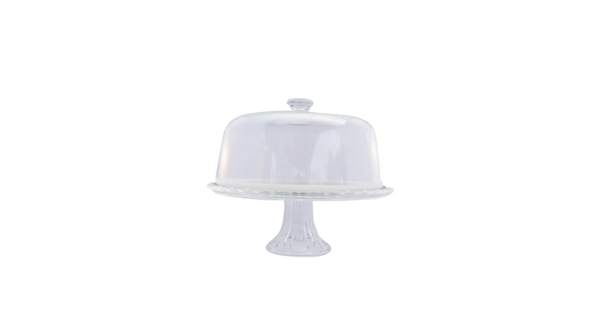 GLASS CAKE STAND 35CM