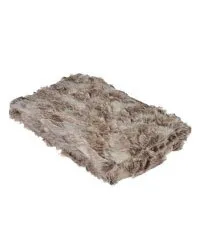 FAUX FUR THROWS BROWN