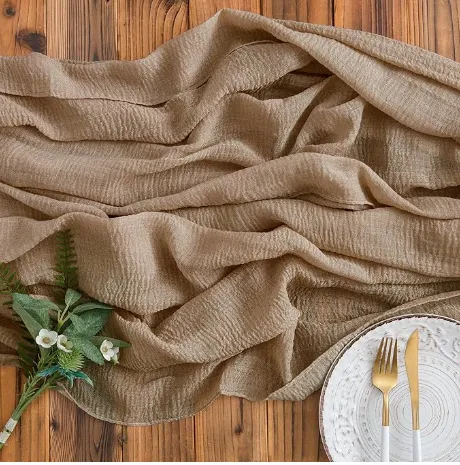 CHIFON RUNNER BROWN 4M*80CM
