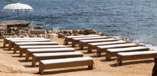 LONG WHITE CUSHION FOR BENCH