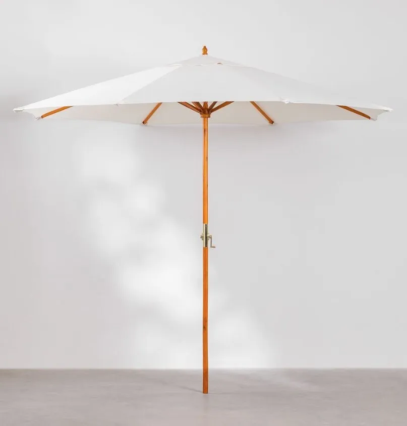 WHITE PARASOL INCL. STAND