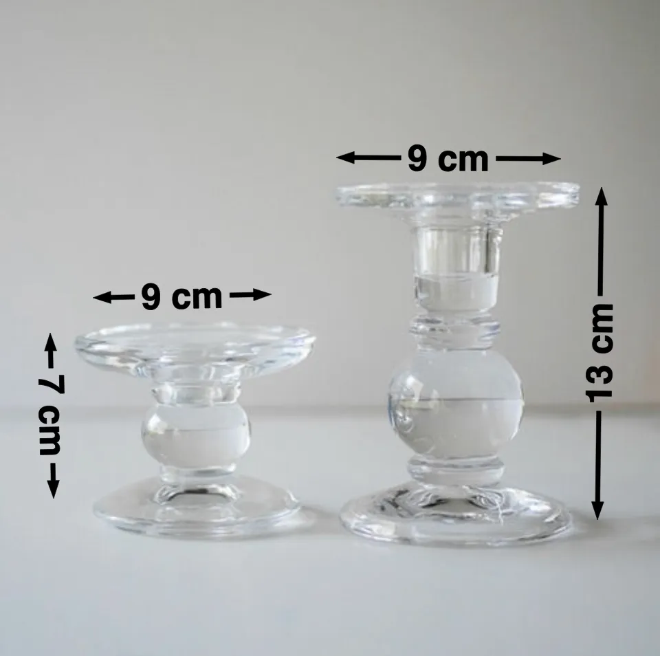6 x GLASS cupcake stand