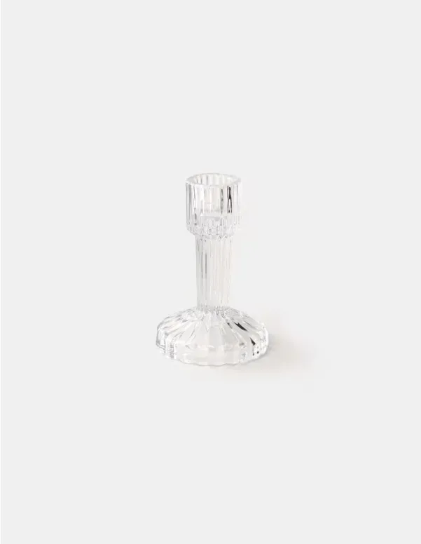 6 x GLASS D candle holder