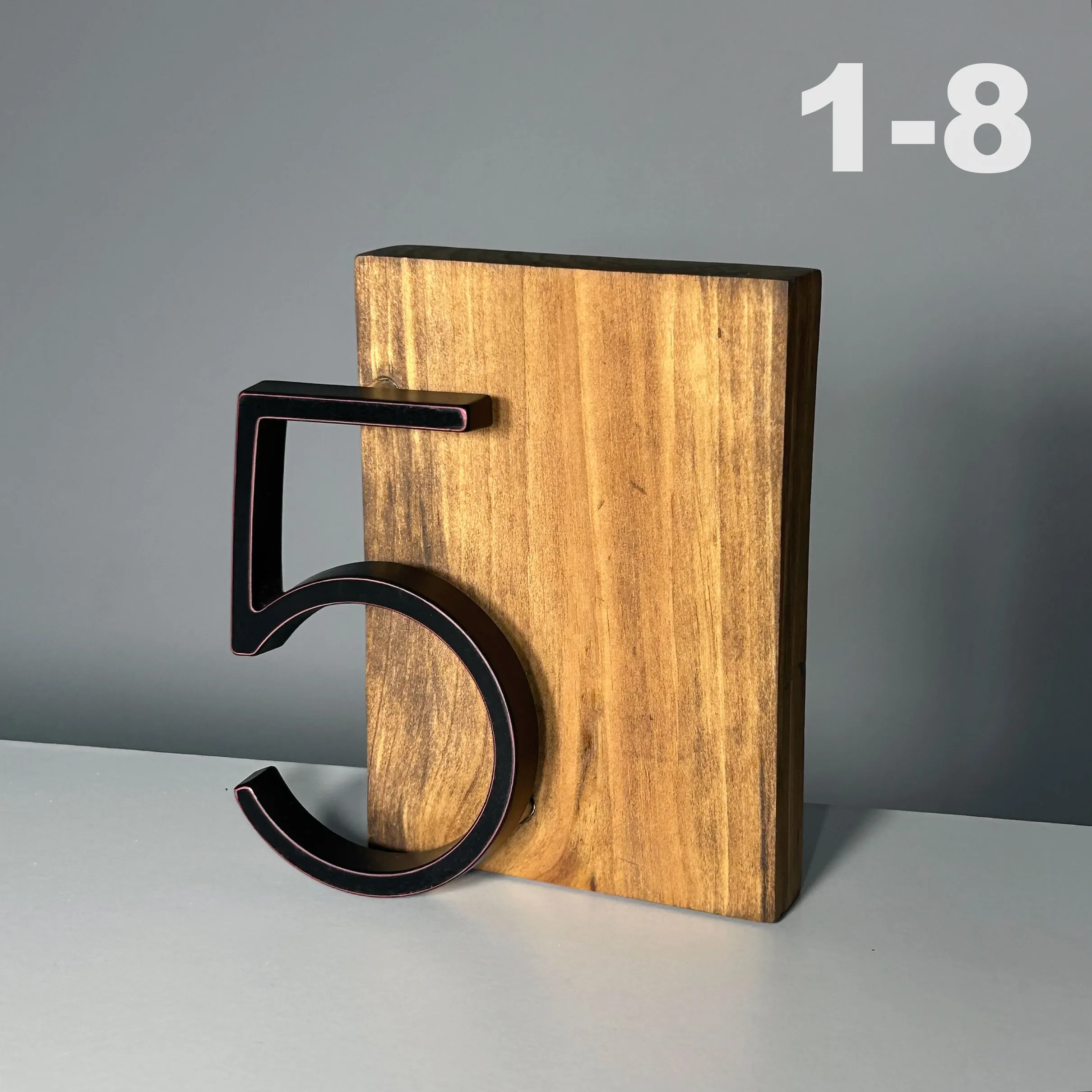 WOOD BLACK A table numbers