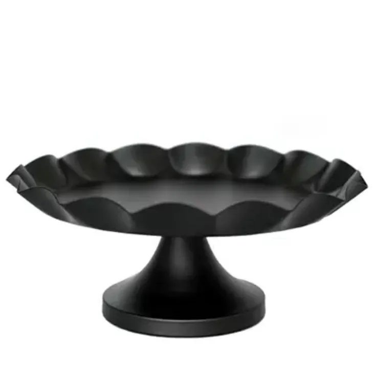 BLACK 17 cm WAVE cupcake stand
