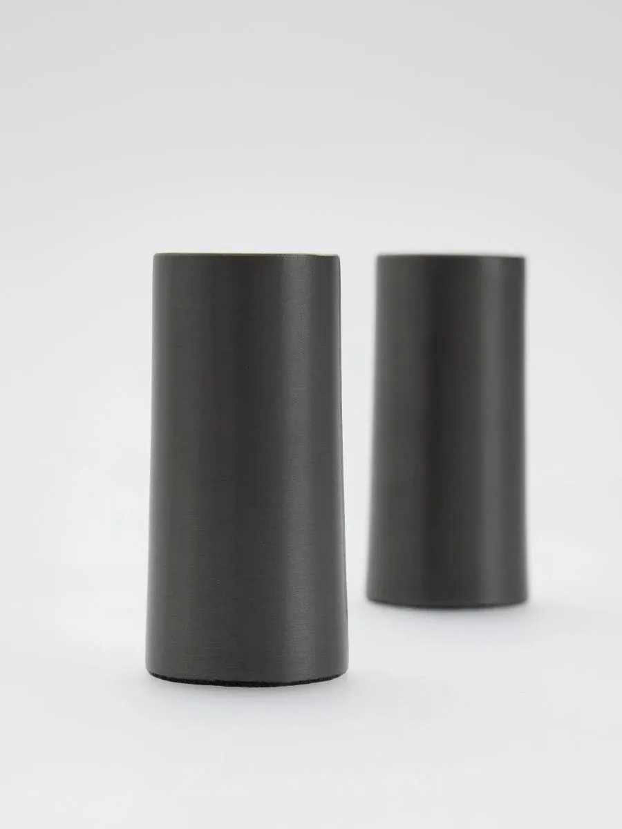 6 x MINIMAL BLACK candle holder