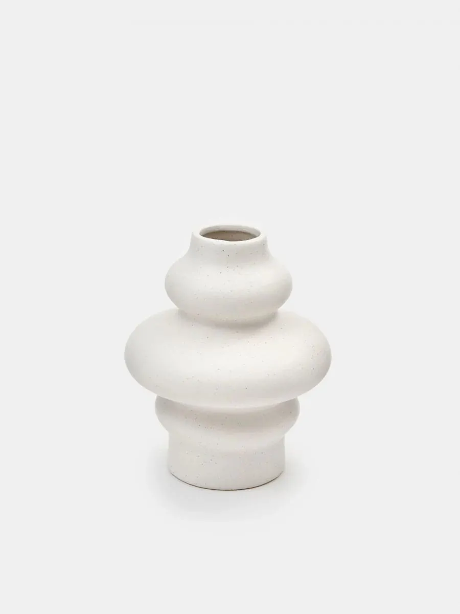BOHO WHITE vase F