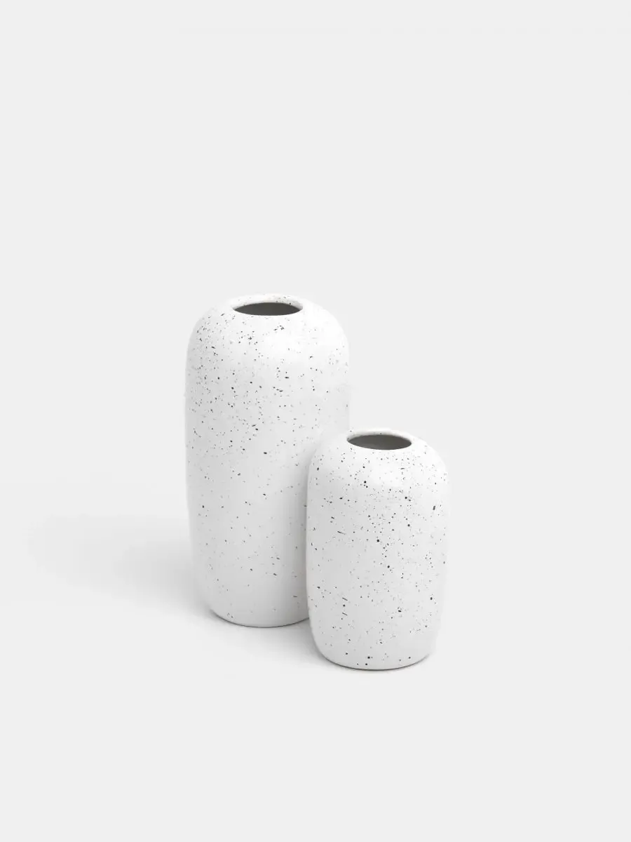 BOHO WHITE vase H x 2