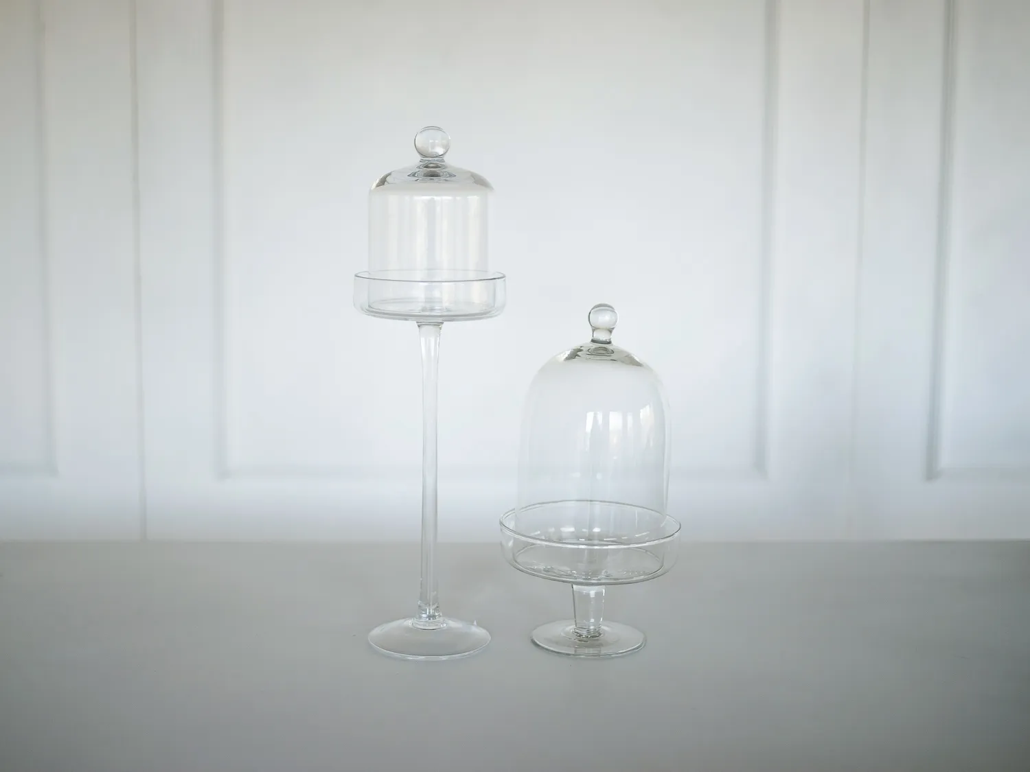 GLASS DOME H40 cm dessert stand