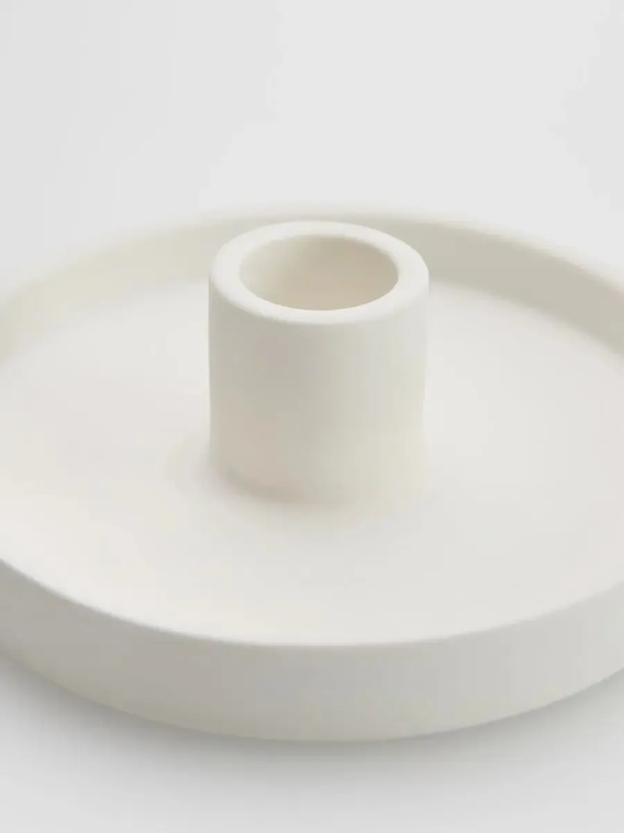 6 x BOHO WHITE candle holder E