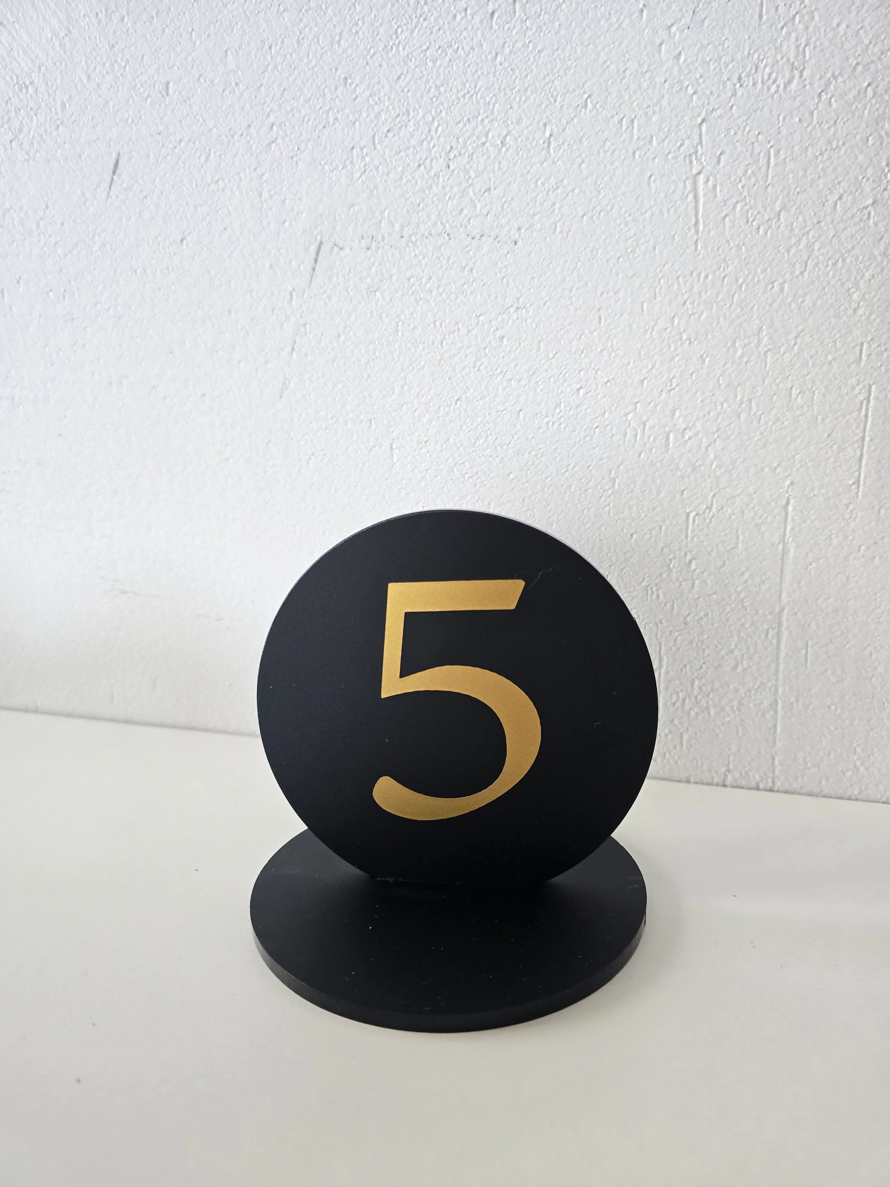 BLACK GOLD table numbers