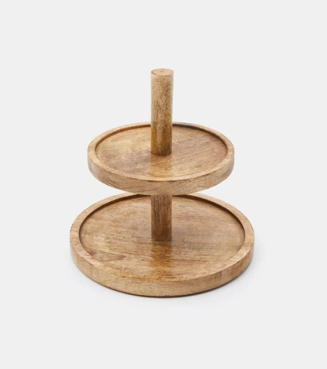 WOOD cupcake stand