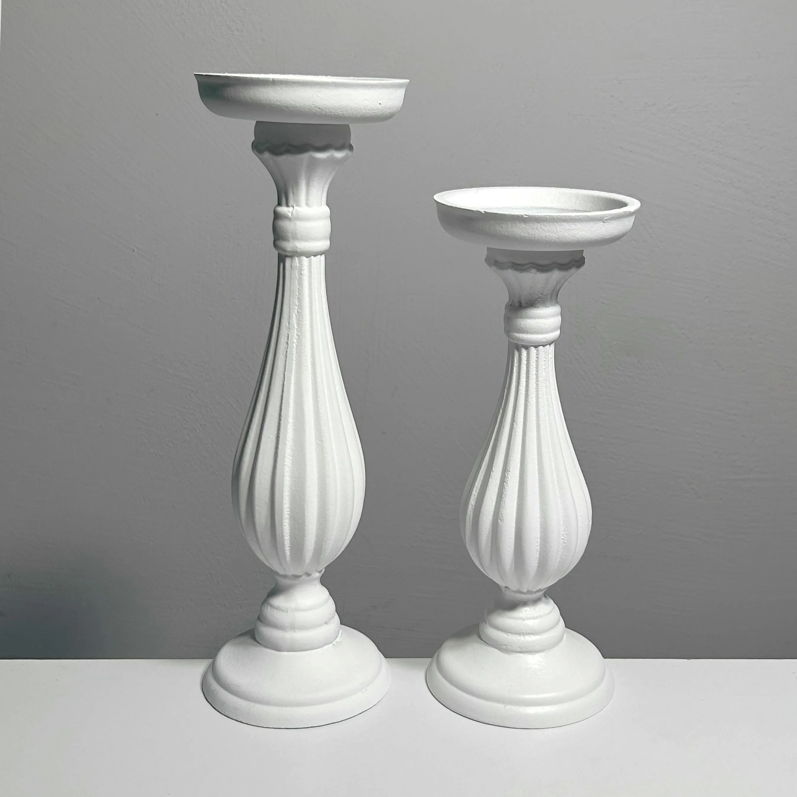 CLASSIC WHITE candle holder 27 cm