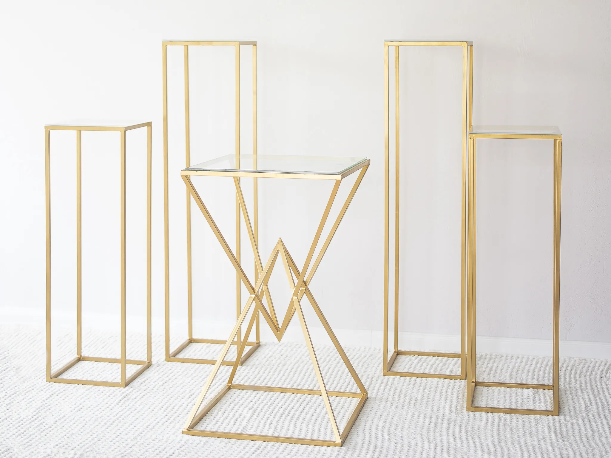 HOURGLASS GOLD dessert set