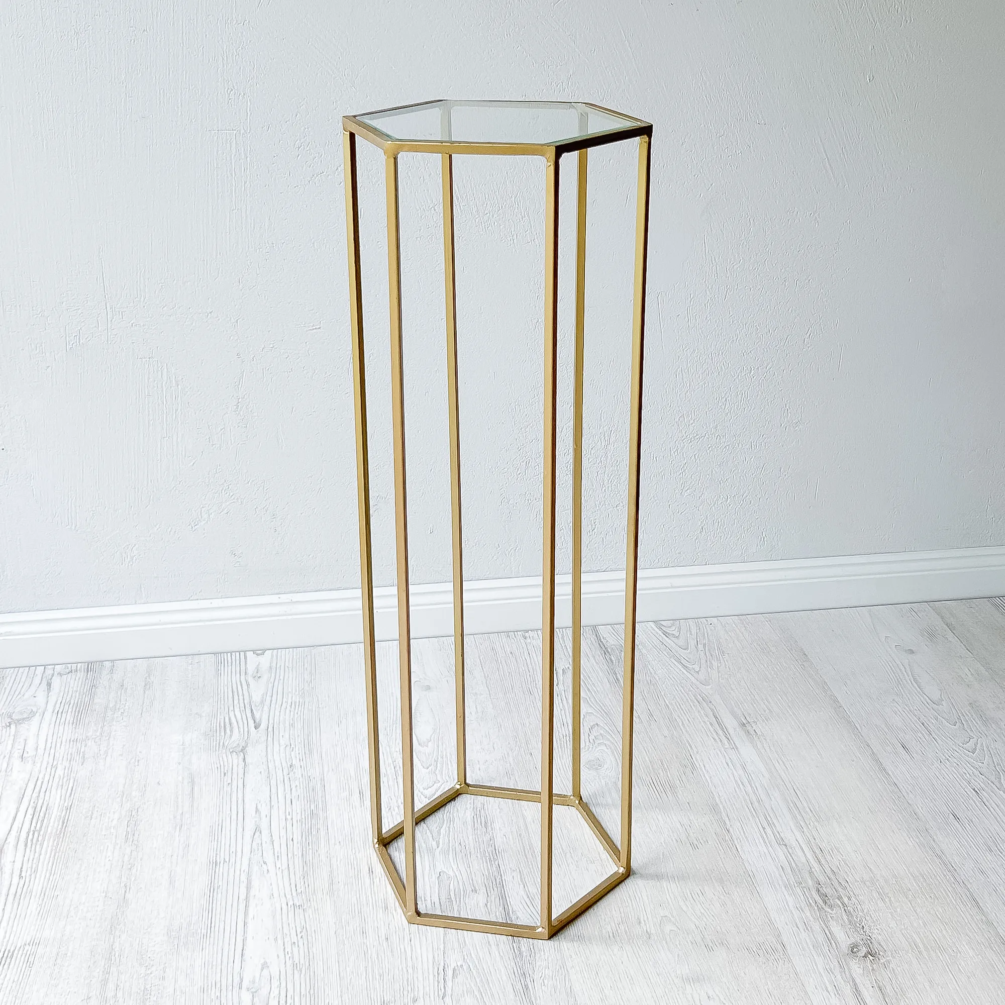 HEXAGON GOLD 70 cm flower stand