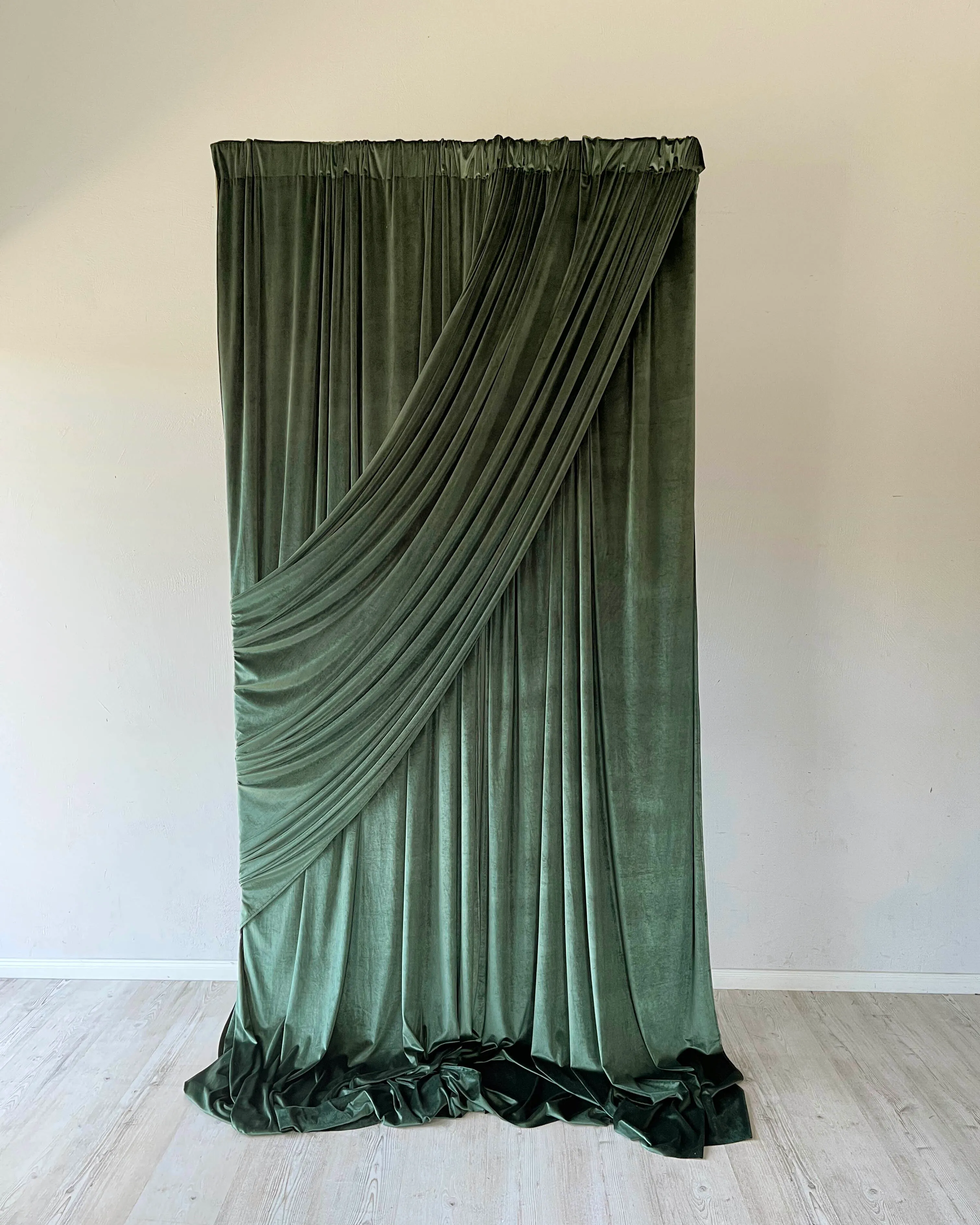 MOSS GREEN textile backdrop 1,25 m