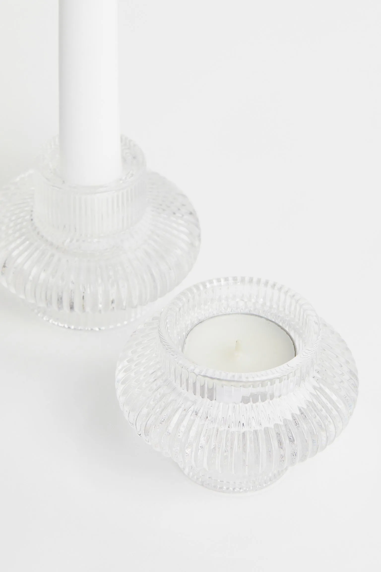 6 x GLASS B candle holder