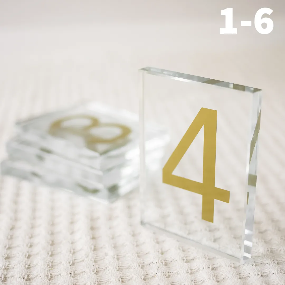 GLASS table numbers